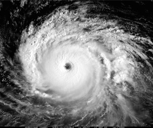 Ураган «Изабель», 2003 год. Вид сверху