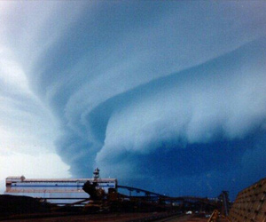 Ураган «Изабель», 2003 год. Вид снизу