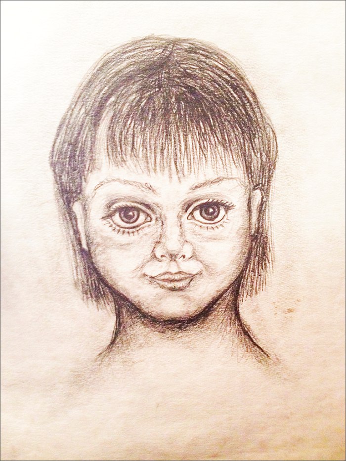 Маленькая племянница Вика - рисунок Николая Викторовича Левашова